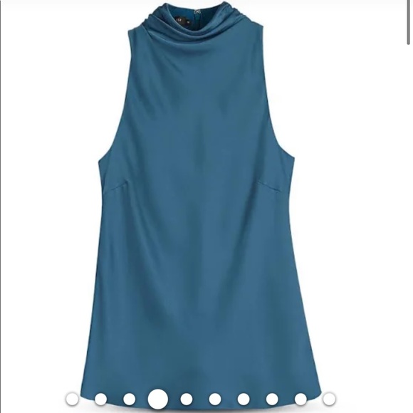 Ted Baker Jadis Draped High Neck Top - Picture 4 of 10